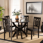 Load image into Gallery viewer, Baxton Studio Wanda Modern And Contemporary Transitional Dark Brown Finished Wood 5-Piece Dining Set
