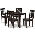 Load image into Gallery viewer, Baxton Studio Luisa Modern And Contemporary Transitional Dark Brown Finished Wood 5-Piece Dining Set
