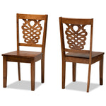 Load image into Gallery viewer, Baxton Studio Gervais Modern And Contemporary Transitional Walnut Brown Finished Wood 2-Piece Dining Chair Set
