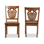 Load image into Gallery viewer, Baxton Studio Gervais Modern And Contemporary Transitional Walnut Brown Finished Wood 2-Piece Dining Chair Set
