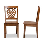 Load image into Gallery viewer, Baxton Studio Gervais Modern And Contemporary Transitional Walnut Brown Finished Wood 2-Piece Dining Chair Set
