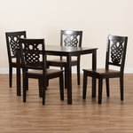 Load image into Gallery viewer, Baxton Studio Luisa Modern And Contemporary Two-Tone Dark Brown And Walnut Brown Finished Wood 5-Piece Dining Set
