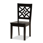 Load image into Gallery viewer, Baxton Studio Miela Modern And Contemporary Dark Brown Finished Wood 5-Piece Dining Set
