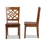 Load image into Gallery viewer, Baxton Studio Nicolette Modern And Contemporary Walnut Brown Finished Wood 2-Piece Dining Chair Set
