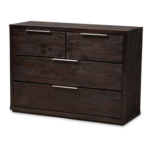 Baxton Studio Titus Modern and Contemporary Finished Wood 4-Drawer Dresser