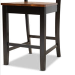 Load image into Gallery viewer, BAXTON STUDIO FENTON MODERN AND CONTEMPORARY TRANSITIONAL TWO-TONE DARK BROWN AND WALNUT BROWN FINISHED WOOD 2-PIECE COUNTER STOOL SET
