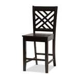 Load image into Gallery viewer, Baxton Studio Caron Modern And Contemporary Dark Brown Finished Wood 5-Piece Pub Set
