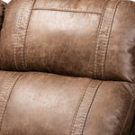 Load image into Gallery viewer, Baxton Studio Buckley Modern And Contemporary Light Brown Faux Leather Upholstered 3-Piece Reclining Living Room Set
