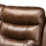 Load image into Gallery viewer, Baxton Studio Beasely Modern And Contemporary Distressed Brown Faux Leather Upholstered 3-Piece Living Room Set
