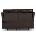 Load image into Gallery viewer, Baxton Studio Byron Modern And Contemporary Dark Brown Faux Leather Upholstered 2-Seater Reclining Loveseat
