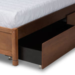 Load image into Gallery viewer, Baxton Studio Yara Modern And Contemporary Walnut Brown Finished Wood King Size 4-Drawer Platform Storage Bed Frame
