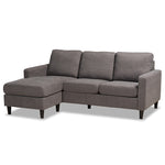 Load image into Gallery viewer, Baxton Studio Miles Modern and Contemporary Fabric Upholstered Sectional Sofa with Left Facing Chaise
