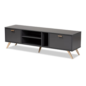 Baxton Studio Kelson Modern and Contemporary Finished Wood TV Stand
