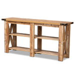 Load image into Gallery viewer, Baxton Studio Angelo Modern And Contemporary Rustic Oak Brown Finished Wood Console Table
