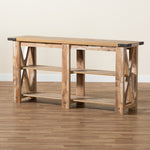 Load image into Gallery viewer, Baxton Studio Angelo Modern And Contemporary Rustic Oak Brown Finished Wood Console Table
