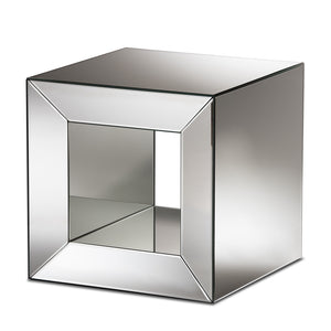 Baxton Studio Peregrine Glam and Luxe Glass End Table