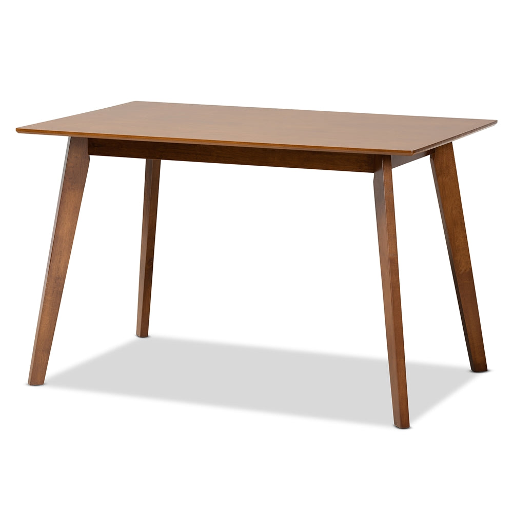 Baxton Studio Maila Mid-Century Modern Transitional Finished Wood Dining Table