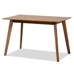 Load image into Gallery viewer, Baxton Studio Maila Mid-Century Modern Transitional Walnut Brown Finished Wood Dining Table
