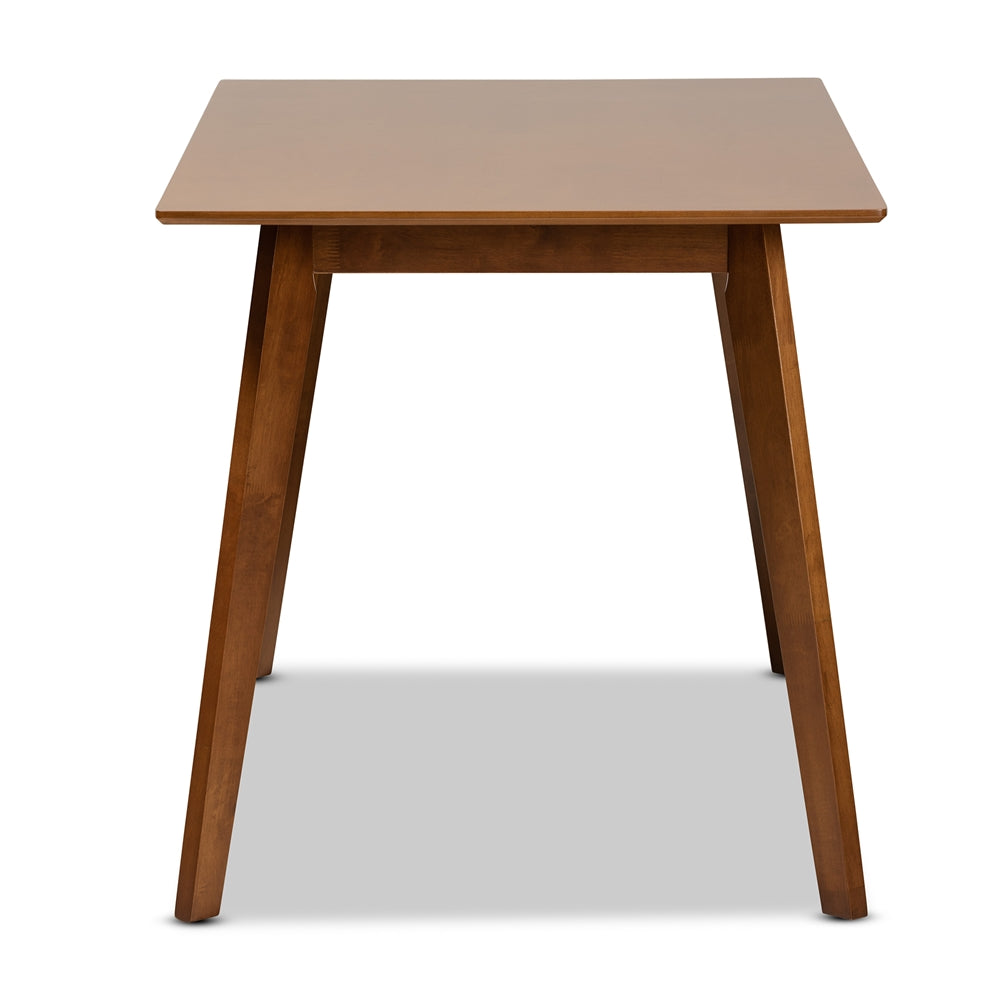 Baxton Studio Maila Mid-Century Modern Transitional Walnut Brown Finished Wood Dining Table