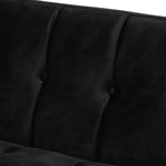 Load image into Gallery viewer, Baxton Studio Ambra Glam And Luxe Black Velvet Upholstered And Button Tufted Sofa With Gold-Tone Frame
