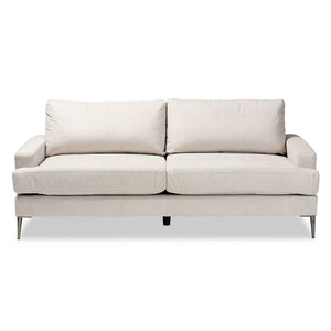 Baxton Studio Davidson Modern and Contemporary Fabric Upholstered Sofa