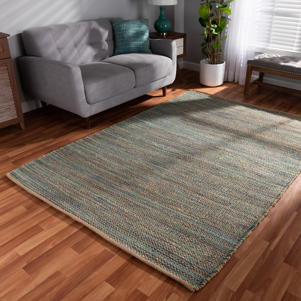 Baxton Studio Michigan Modern and Contemporary Handwoven Hemp Blend Area Rug