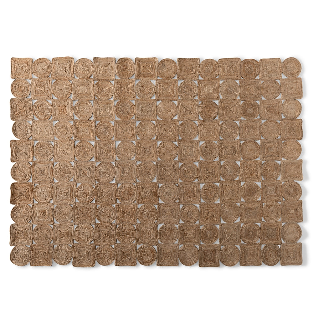 Baxton Studio Sienna Modern and Contemporary Natural Hand-Stitched Hemp Area Rug