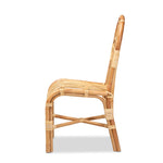 Load image into Gallery viewer, Baxton Studio Athena Modern And Contemporary Natural Finished Rattan Dining Chair
