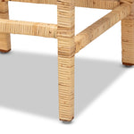 Load image into Gallery viewer, BAXTON STUDIO SOFIA MODERN AND CONTEMPORARY NATURAL FINISHED WOOD AND RATTAN COUNTER STOOL
