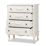 Load image into Gallery viewer, Baxton Studio Callen Classic And Traditional White Finished Wood 4-Drawer Storage Cabinet
