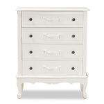 Load image into Gallery viewer, Baxton Studio Callen Classic And Traditional White Finished Wood 4-Drawer Storage Cabinet
