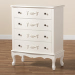 Load image into Gallery viewer, Baxton Studio Callen Classic And Traditional White Finished Wood 4-Drawer Storage Cabinet
