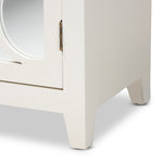 Load image into Gallery viewer, Baxton Studio Garcelle Modern And Contemporary White Finished Wood And Mirrored Glass 2-Door Sideboard
