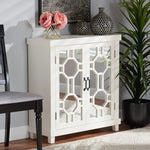 Load image into Gallery viewer, Baxton Studio Carlena Modern And Contemporary White Finished Wood And Mirrored Glass 2-Door Sideboard
