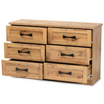 Load image into Gallery viewer, Baxton Studio Colburn Modern And Contemporary 6-Drawer Oak Brown Finished Wood Storage Dresser
