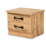 Load image into Gallery viewer, Baxton Studio Colburn Modern And Contemporary Oak Brown Finished Wood 2-Drawer Nightstand
