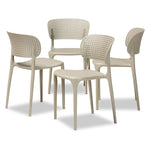 Load image into Gallery viewer, Baxton Studio Rae Modern and Contemporary Finished Polypropylene Plastic 4-Piece Stackable Dining Chair Set
