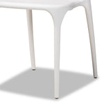 Load image into Gallery viewer, Baxton Studio Gould Modern Transtional White Plastic 4-Piece Dining Chair Set
