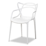 Load image into Gallery viewer, Baxton Studio Landry Modern And Contemporary White Finished Polypropylene Plastic 4-Piece Stackable Dining Chair Set
