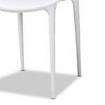 Load image into Gallery viewer, Baxton Studio Landry Modern And Contemporary White Finished Polypropylene Plastic 4-Piece Stackable Dining Chair Set
