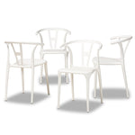 Load image into Gallery viewer, Baxton Studio Warner Modern And Contemporary White Plastic 4-Piece Dining Chair Set
