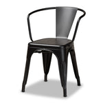 Load image into Gallery viewer, Baxton Studio Ryland Modern Industrial Black Finished Metal 4-Piece Dining Chair Set
