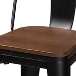 Load image into Gallery viewer, Baxton Studio Rosetta Modern Industrial Metal and Finished Wood 4-Piece Bar Stool Set
