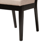 Load image into Gallery viewer, Baxton Studio Nia Modern Beige Fabric And Dark Brown Finished Wood 5-Piece Dining Set
