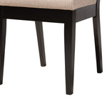 Load image into Gallery viewer, Baxton Studio Mana Modern Sand Fabric And Dark Brown Finished Wood 7-Piece Dining Set
