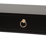 Load image into Gallery viewer, Baxton Studio Beagan Modern And Contemporary Black Finished Wood And Gold Metal 2-Drawer Console Table
