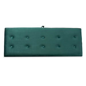 Baxton Studio Caine Modern And Contemporary Green Velvet Fabric Upholstered And Dark Brown Finished Wood Storage Bench