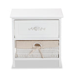 Load image into Gallery viewer, Baxton Studio Madelia Modern And Contemporary White Finished Wood And 1-Drawer Nightstand
