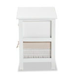 Load image into Gallery viewer, Baxton Studio Madelia Modern And Contemporary White Finished Wood And 1-Drawer Nightstand
