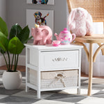 Load image into Gallery viewer, Baxton Studio Madelia Modern And Contemporary White Finished Wood And 1-Drawer Nightstand
